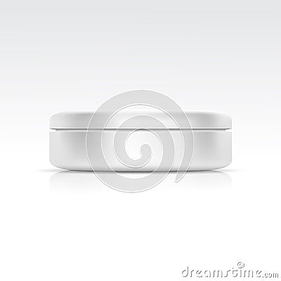 Blank Cosmetic Ð¡ontainer for Ð¡ream, Powder or Gel Vector Illustration